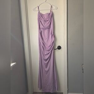 Elegant Lavender Evening Gown